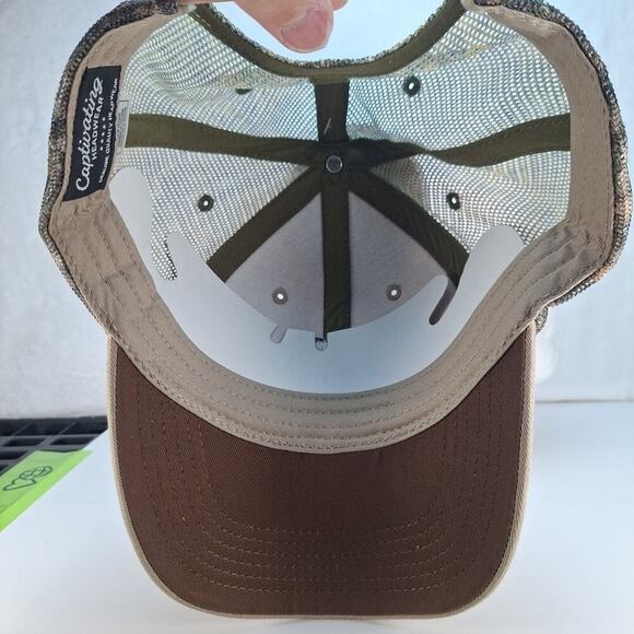 South Carolina Hunting Trucker Snapback Hat Cap Camo Beige Mesh-Back Realtree - Picture 7 of 8